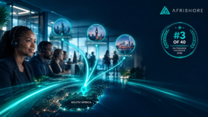 Afrishore BPO ranked number 3 in Outsource Accelerator's Top 40 BPO Companies in South Africa 2026