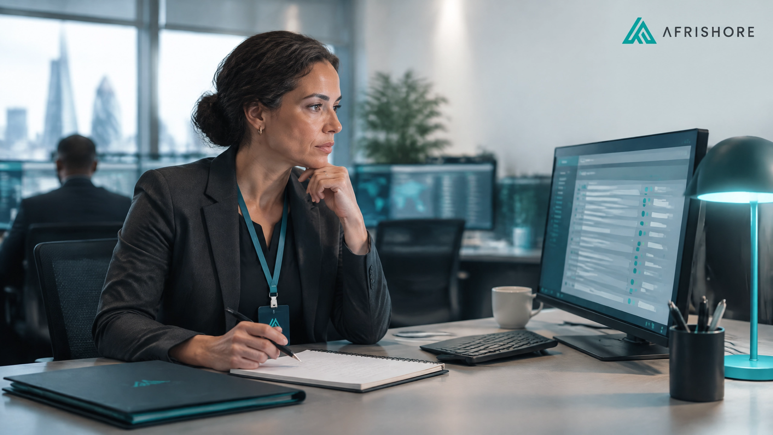 UK financial crime compliance officer reviewing suspicious activity report escalations